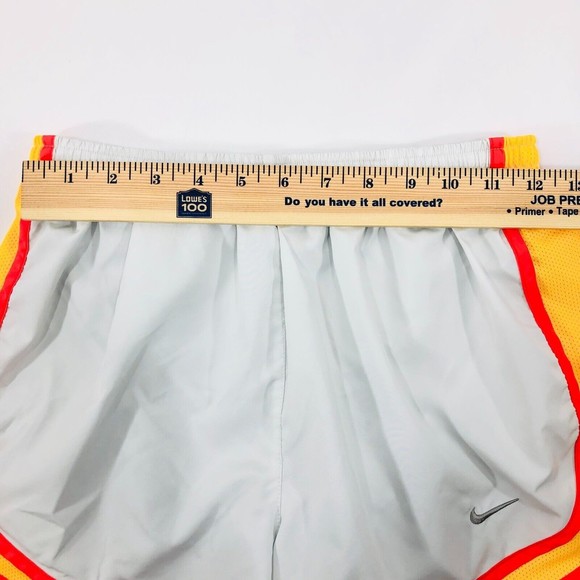 NIKE Running Shorts Women's Size S White Pink Dri-Fit W/ Interior Brief Lining - Picture 7 of 8